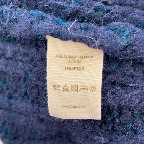 FREE PEOPLE *RARE*midi thick soft alpaca cabled turtleneck sweater dress - Picture 14 of 14